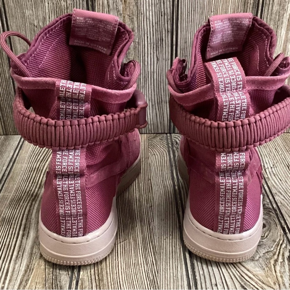 Nike SF Air Force 1 High Dusty Rose Pink Suede Sneakers Women’s 7.5 Tactical AF1 - Picture 7 of 10